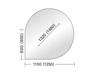 Glasplatte tropfen 110
