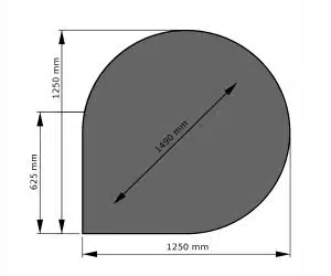 Stahlplatte tropfen 125